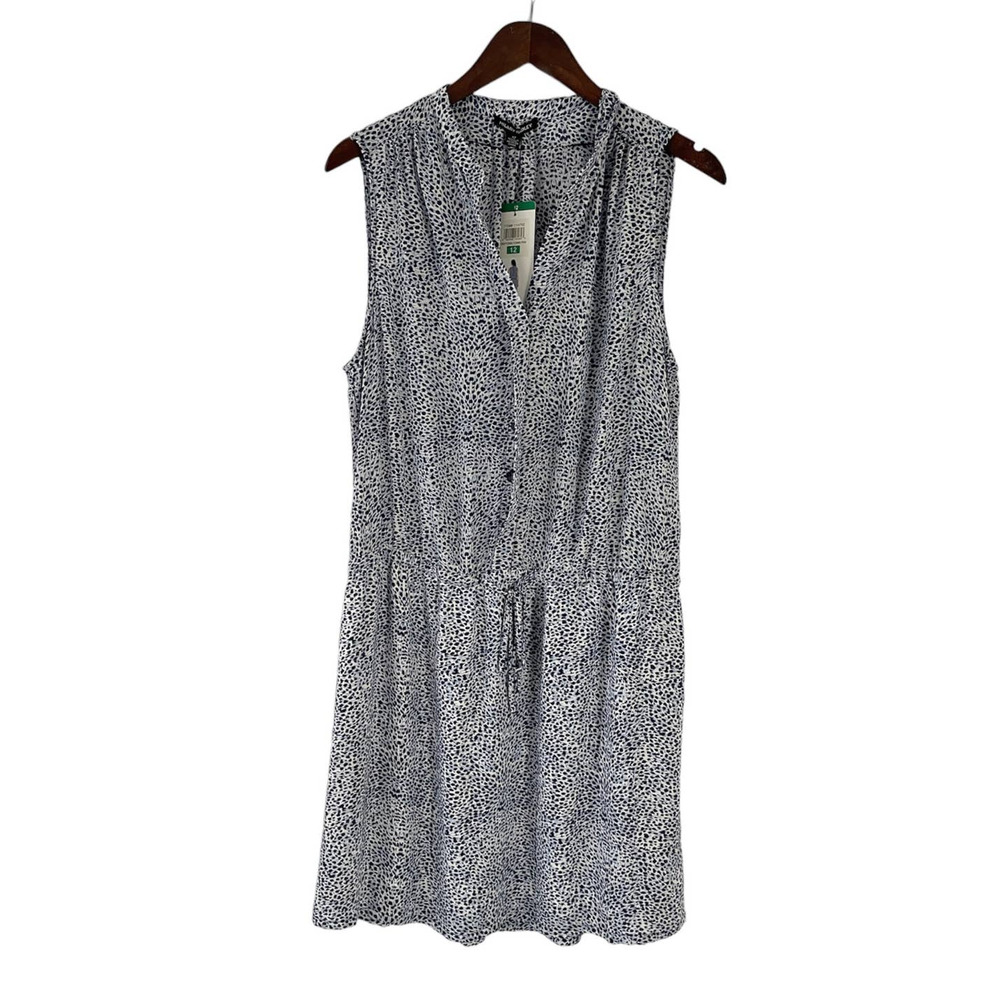 NWTs Hilary Radley Blue Drawstring Tank Dress Women's Size 12
